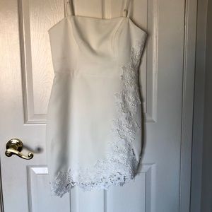 BCBG / Bloomingdales white floral dress